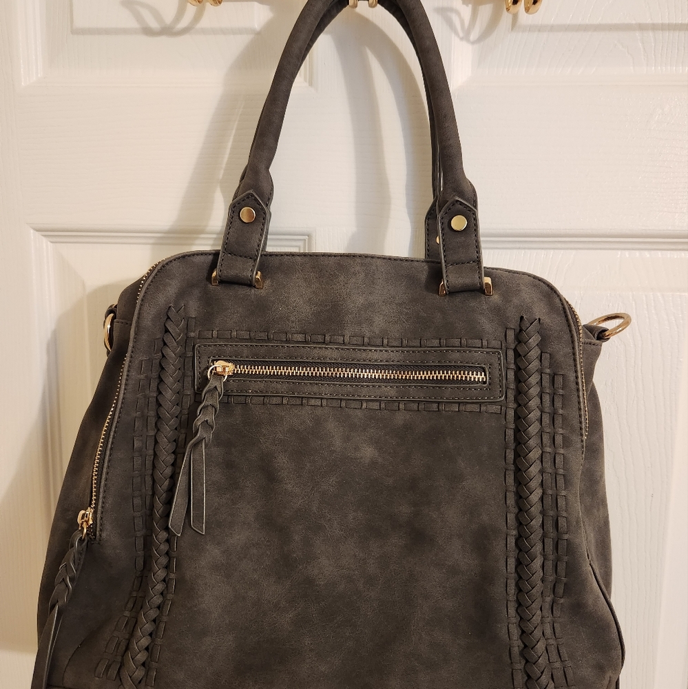 Charcoal Grey multi-section bag